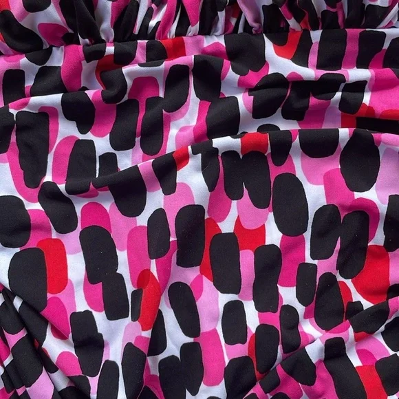 SLIMSHAPER WOMEN’S TANKINI BATHING SUIT TOP ADJUSTABLE STRAPS MISSY SIZE 10 - Picture 3 of 8